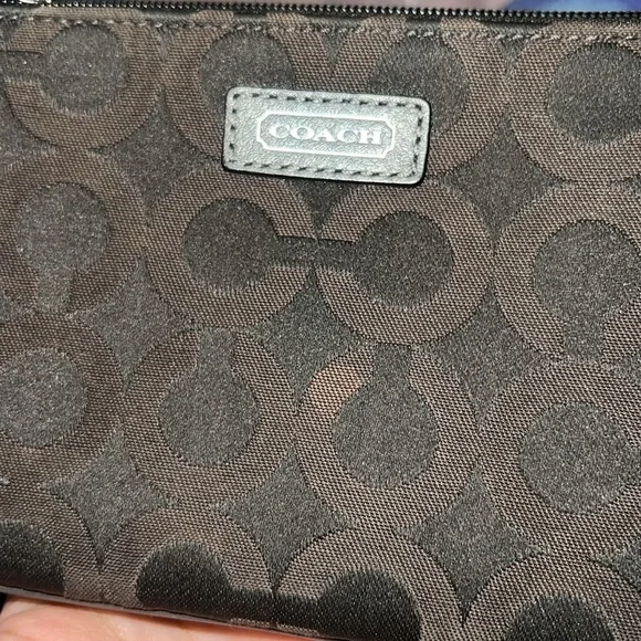 Coach brown wristlet wallet small wristlet coach brand wallet pouch wristlet - Picture 8 of 8